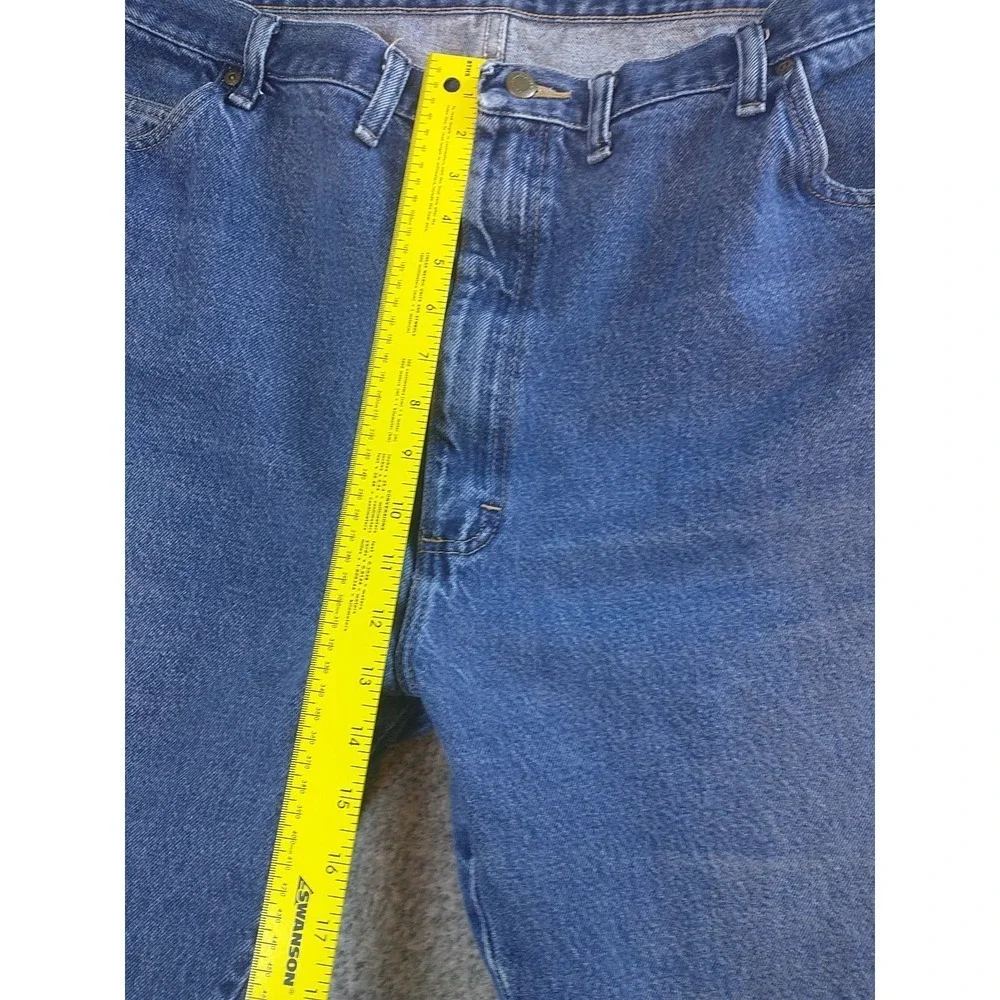 Wrangler Authentics Mens Relaxed Fit Straight Leg Blue Jeans 96501MR 44x29